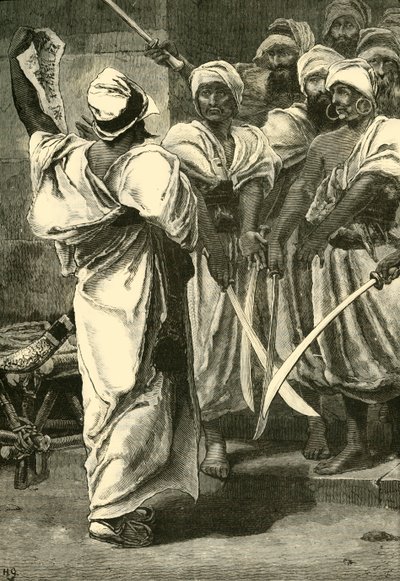 Bagaeus Delivering His Messages to the Persian Guard by Unbekannt