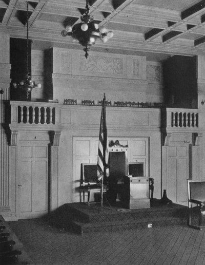 Balcony and Dais in the Lodge Room of the Masonic Temple, Birmingham, Alabama, 1924 by Unbekannt