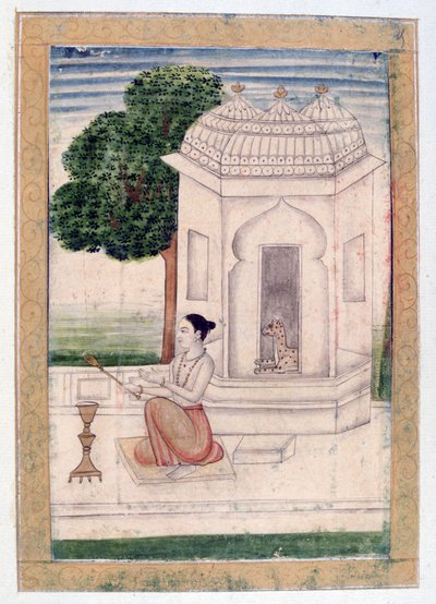 Bamgali Ragini, Ragamala Album, School of Rajasthan by Unbekannt