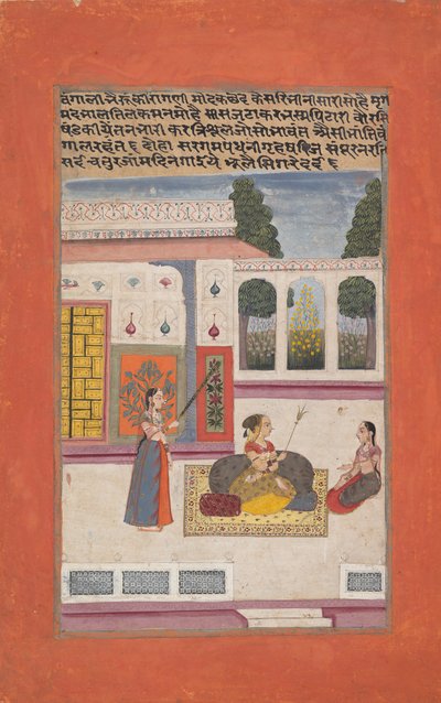 Bangali Ragini: Folio from a Ragamala Series by Unbekannt