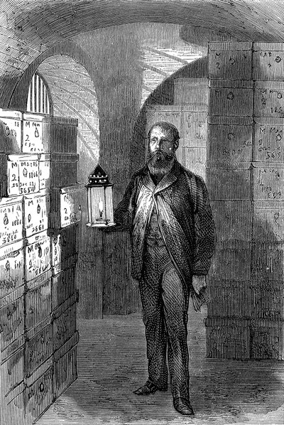 Banknote Store in the Vaults of the Bank of England by Unbekannt