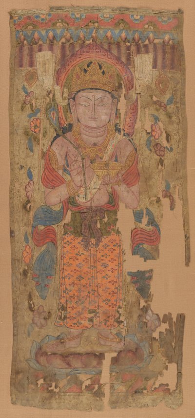 Banner with Bodhisattva, possibly Mahamayuri, 9th-10th century by Unbekannt