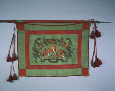 Banner with Royal Coat of Arms of Great Britain by Unbekannt