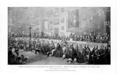 Banquet Commemorating the Victory at Waterloo by Unbekannt