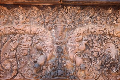 Banteay Srei Temple at Angkor: Intricately Carved by Unbekannt