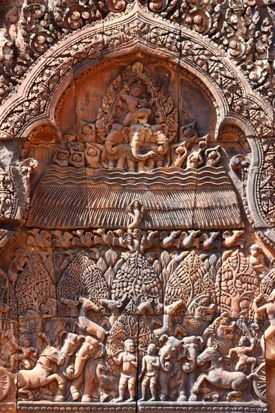 Banteay Srei Temple at Angkor, Siem Reap, Cambodia by Unbekannt