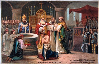 Baptism of Clovis, 496 AD, 19th Century by Unbekannt