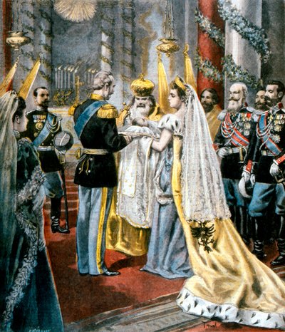 Baptism of the Grand Duchess Tatiana, Daughter of Nicholas II of Russia by Unbekannt