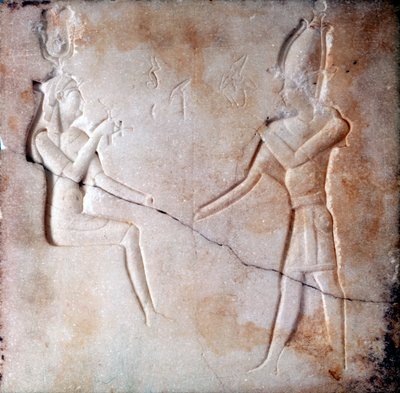 Bas-Relief Showing the Gods Isis and Osiris by Unbekannt