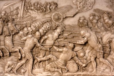 Tomb of Francis I and Claude of France, Depiction of the Battle of Marignano in 1515 by Unbekannt
