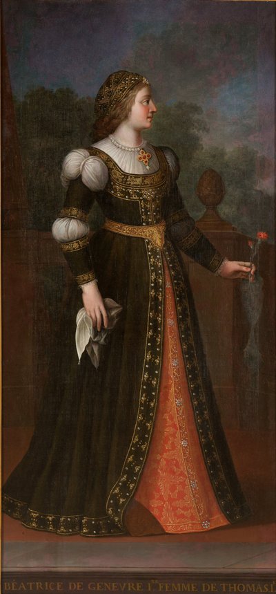 Beatrix of Geneva, Wife of Thomas I of Savoy by Unbekannt