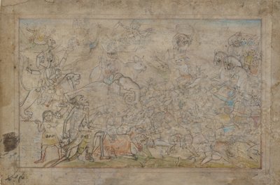 Battle Scene from a Devi Mahatmya by Unbekannt