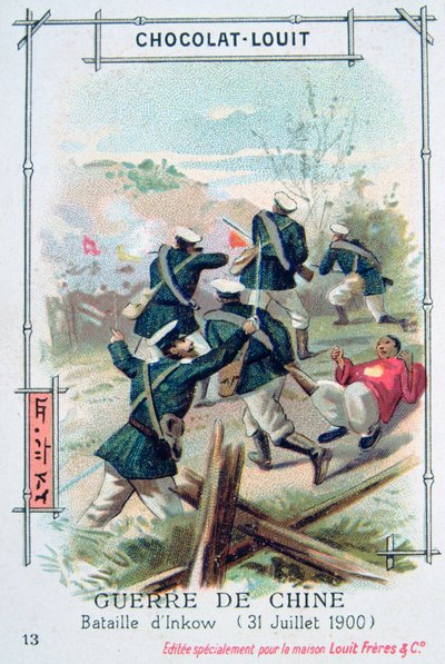 Battle at Inkow, China, Boxer Rebellion, 31 July 1900 by Unbekannt