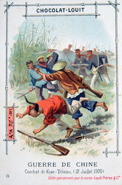 Battle at Kiao-Tcheou, China, Boxer Rebellion, 12 July 1900 by Unbekannt