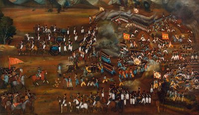 Battle Between Persians and Russians Near Sultanabad, 13 February 1812 by Unbekannt