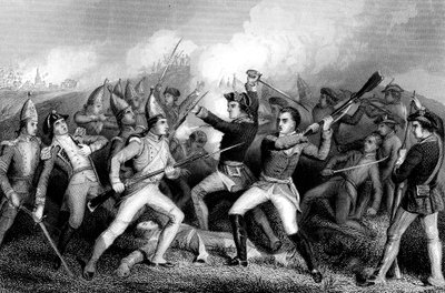 Battle of Bennington, American War of Independence, 16 August 1777 by Unbekannt