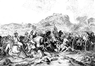 Battle of Castalla, Spain, 21st July 1812 by Unbekannt