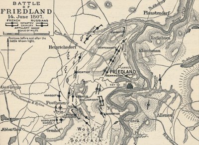 Battle of Friedland, 14 June 1807, 1896 by Unbekannt