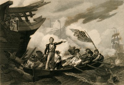 Battle of Lake Erie by Unbekannt