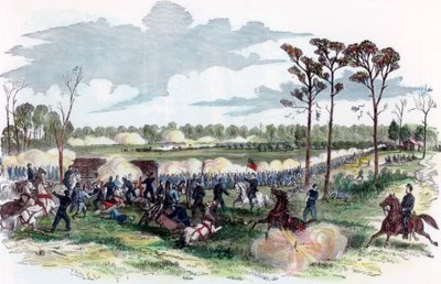 Battle of Shiloh, Tennessee, American Civil War, 6 April 1862 by Unbekannt