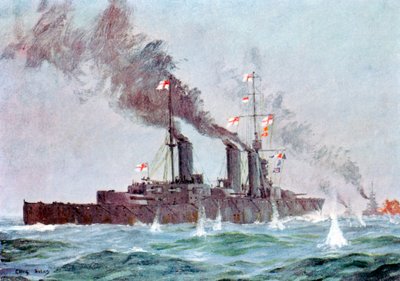 Battlecruiser HMS Lion Coming into Action, Battle of Jutland 31 May - 1 June 1916 by Unbekannt