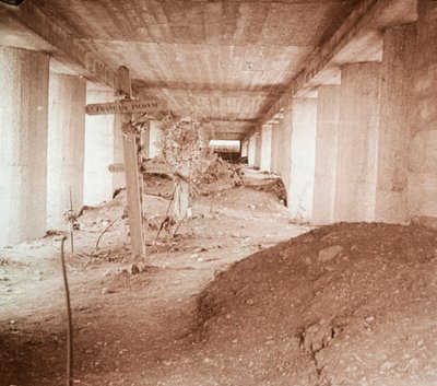 Bayonet Trench, Verdun, northern France by Unbekannt