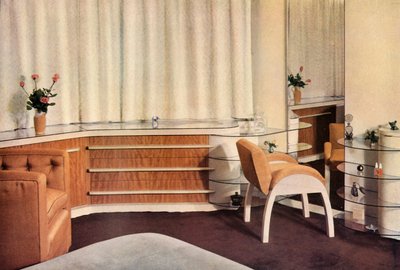 Bedroom in Hampstead, London, designed by J. Duncan Miller for Mrs. Schneerson, 1937 by Unbekannt