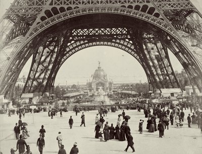 Beneath the Eiffel Tower, Paris, 1889 by Unbekannt