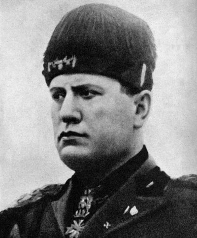 Benito Mussolini, Italian Fascist Dictator by Unbekannt