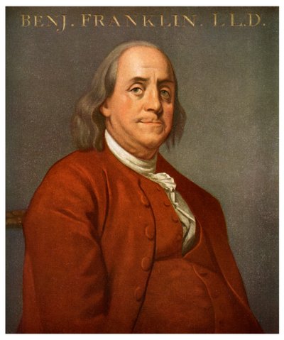 Benjamin Franklin, American Scientist and Politician by Unbekannt