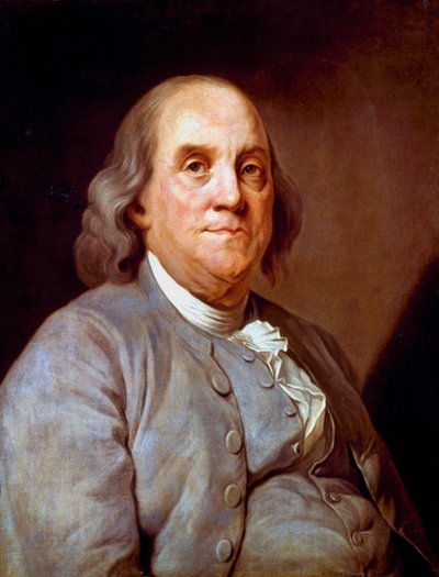 Benjamin Franklin, American Statesman, Printer and Scientist by Unbekannt