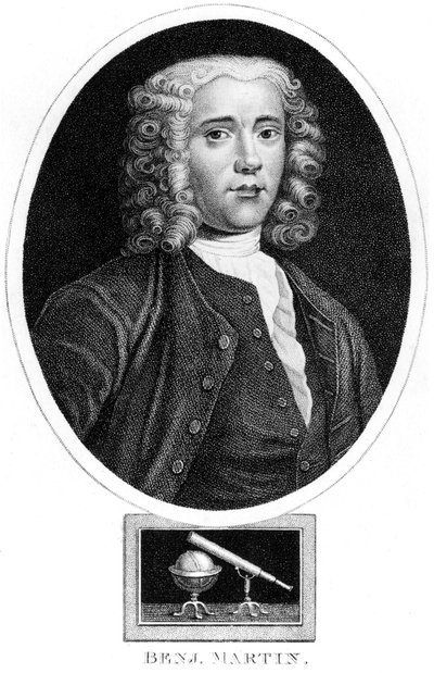 Benjamin Martin, English mathematician and instrument maker, c 1730s by Unbekannt