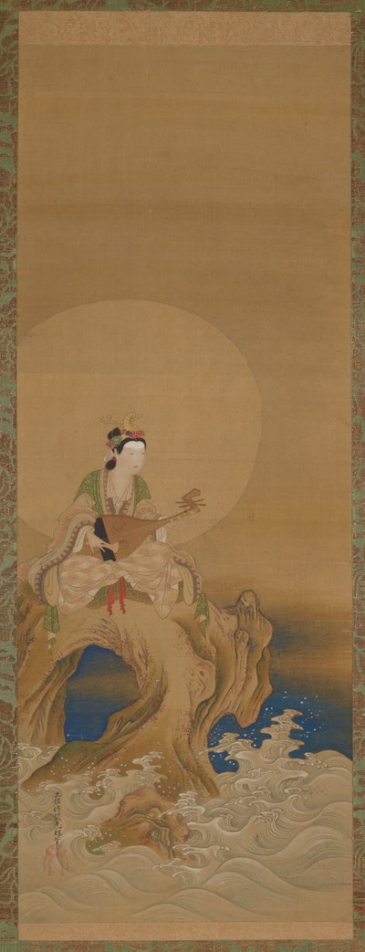 Benten on a Rock by the Sea, Edo Period, 18th Century by Unbekannt