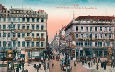 Berlin - Unter den Linden with View into Friedrichstraße by Unbekannt