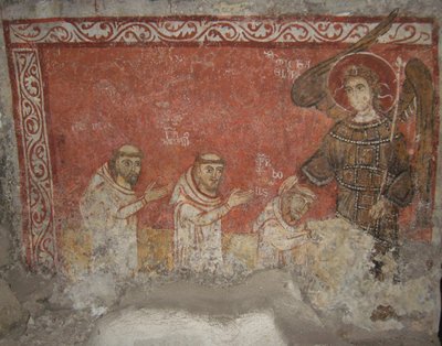 Bernard the Pilgrim and His Followers, Blessed by Saint Michael the Archangel, ca. 950 by Unbekannt