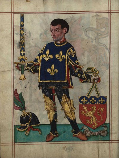 Bertrand du Guesclin From Livro do Ameiro-Mor by Unbekannt