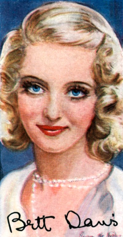 Bette Davis, two-time Academy Award winning American actress by Unbekannt