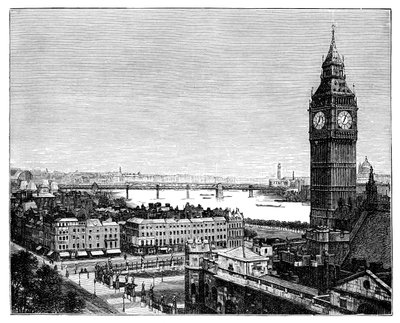 Big Ben and the Houses of Parliament, Westminster, London by Unbekannt
