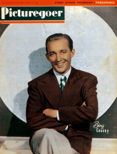 Bing Crosby, American singer and actor, 1944 by Unbekannt