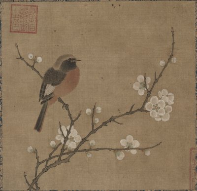 Bird on a Flowering Branch by Unbekannt