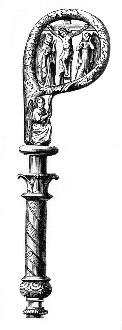 Bishops Crozier, Cathedral of Metz, 14th Century, 1870 by Unbekannt