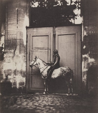 Black Horseman in Front of a Doorway by Unbekannt
