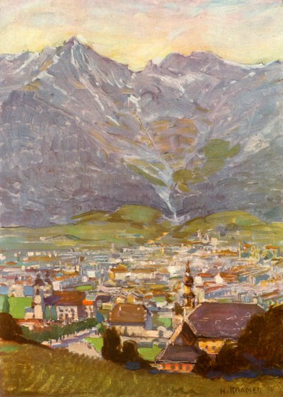 View From Bergisel of Innsbruck by Unbekannt
