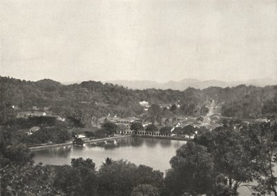 View of the Lake of Kandy from Gregory Road to NNW, 1926 by Unbekannt