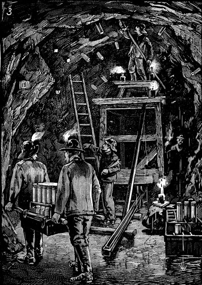 Blowing up Flood Rock, 1885 by Unbekannt