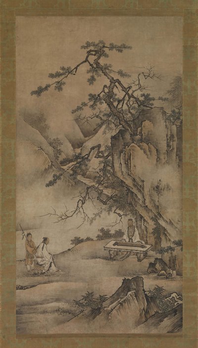Bo Ya Plays the Qin as Zhong Ziqi Listens by Unbekannt
