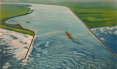 Bocas de Ceniza, Entrance to the Marine Port, Barranquilla, c1940s by Unbekannt