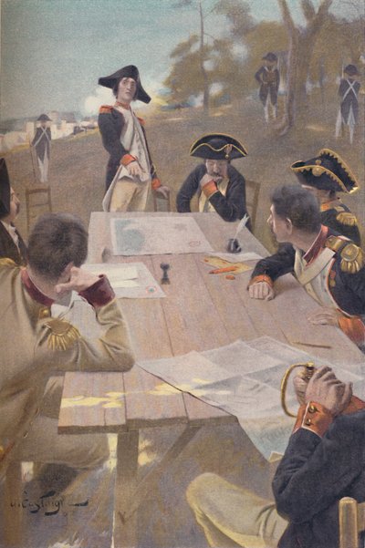 Bonaparte Explaining His Plan for the Taking of Toulon by Unbekannt