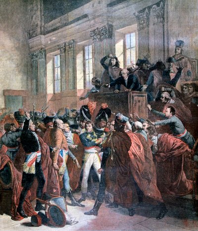 Bonaparte and the Council of Five Hundred at St Cloud, 10th November 1799 by Unbekannt