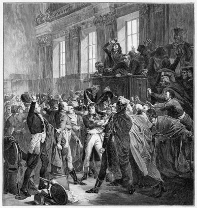 Bonaparte and the Council of Five Hundred at St Cloud, 10th November 1799, 1900 by Unbekannt
